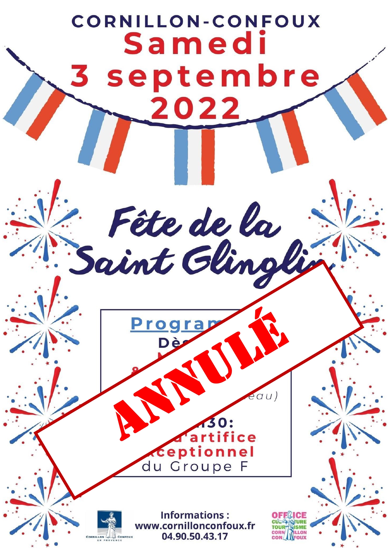 Fête de la SaintGlinglin Ville de CornillonConfoux en Provence